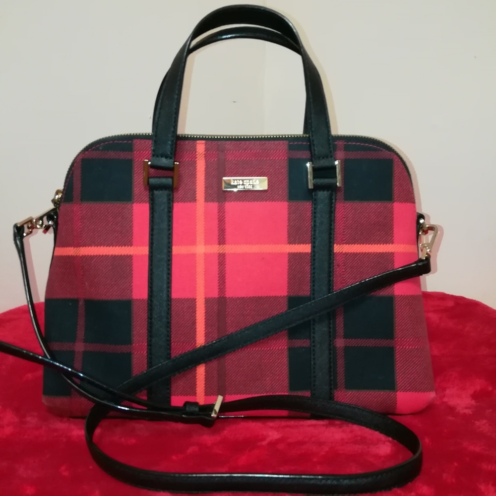 *sold*Kate Spade Plaid Satchel